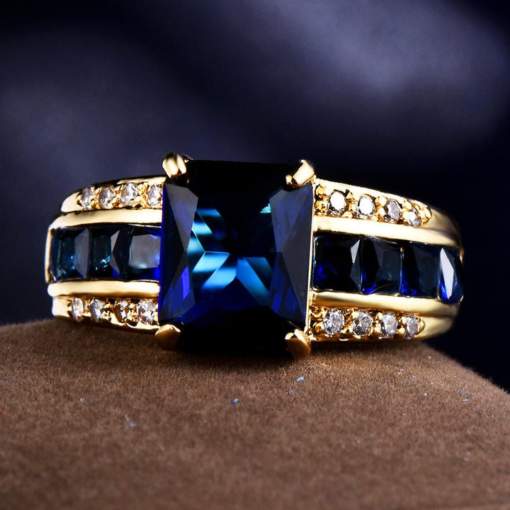 Sapphire Velvet Petal Ring