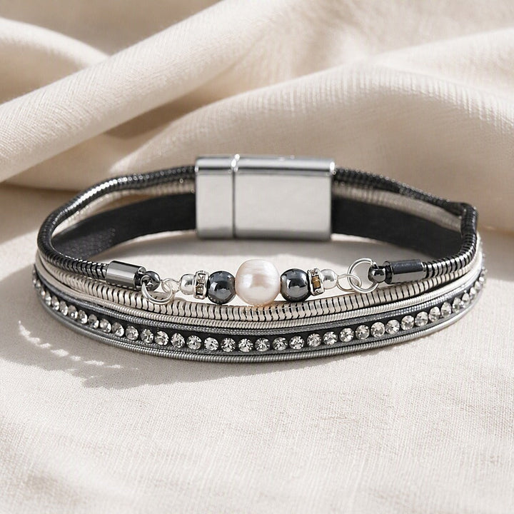 Zeitloses Perlen-Armband Mehrreihig