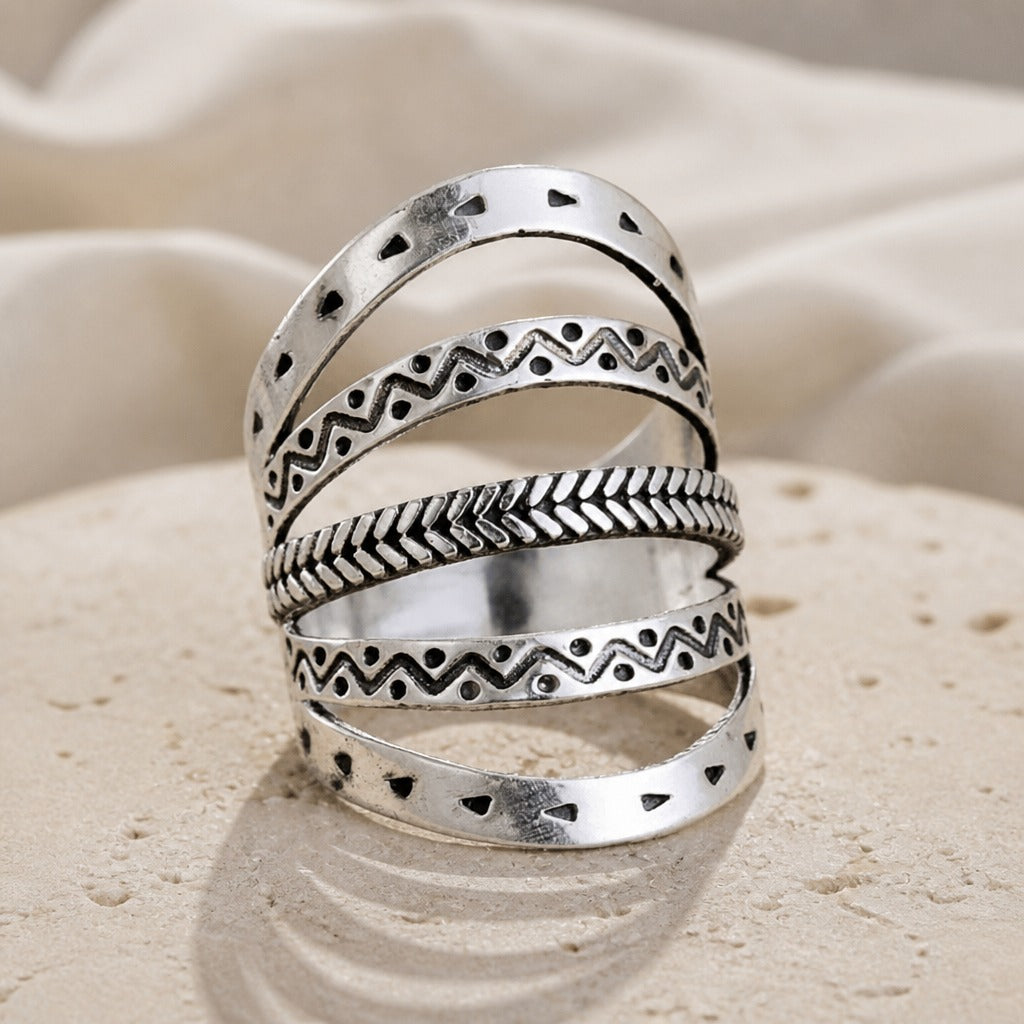 Vintage Ring Mehrreihig