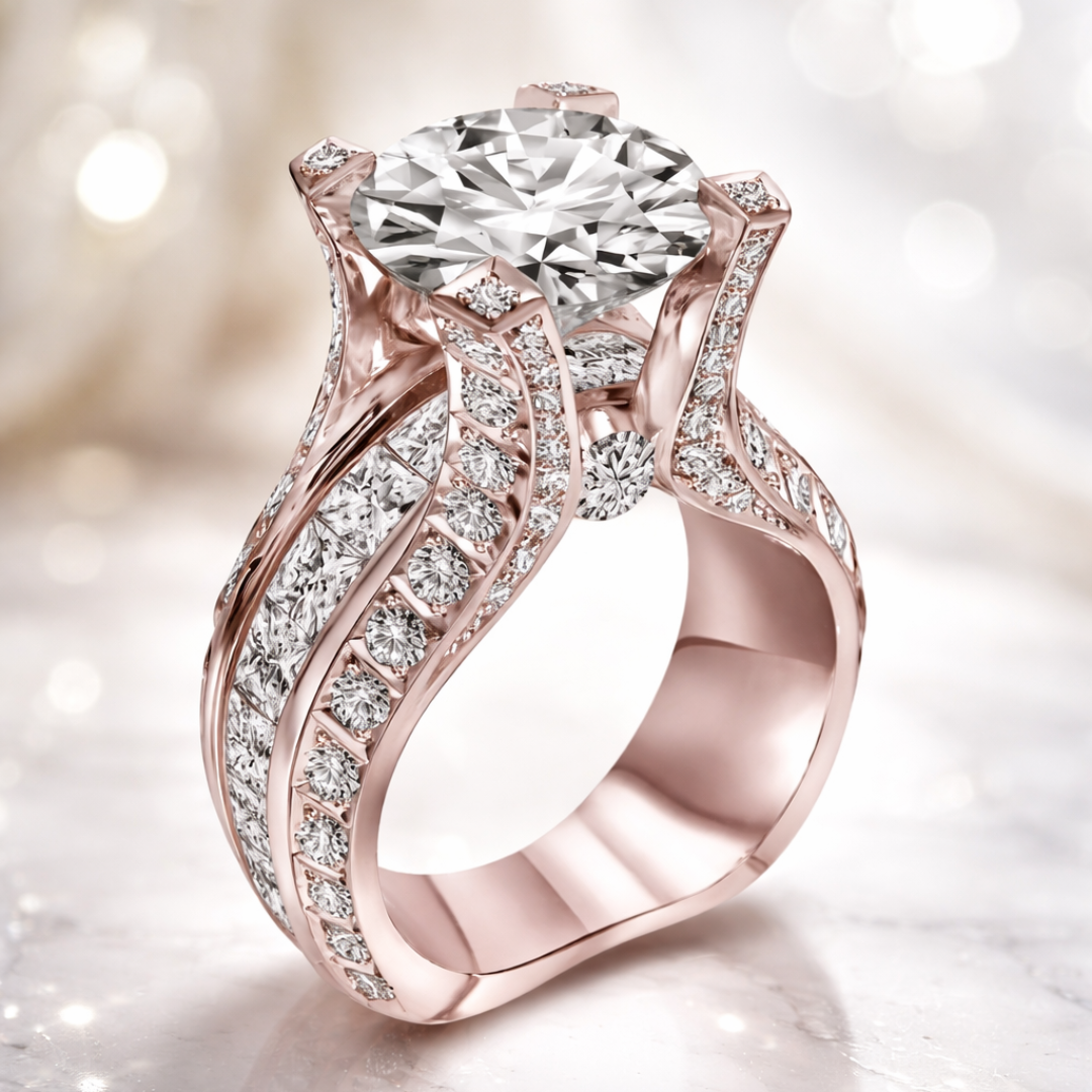 Vintage Ring mit Zirkonia