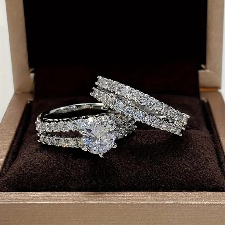Strahlendes Halo Ring-Set