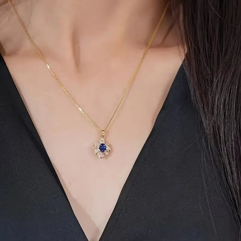 Sapphire Gold Necklace