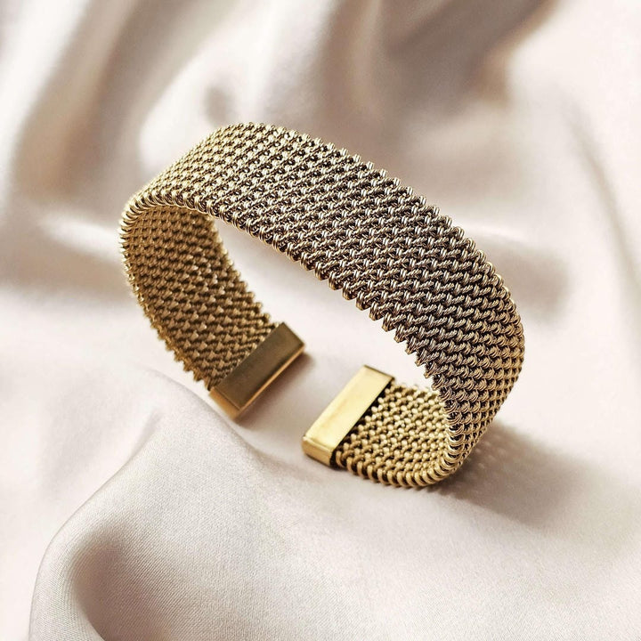 Vintage geflochtenes offenes klassisches Mesh-Armband