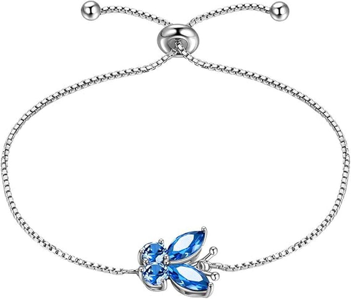 Sapphire Butterfly Bracelet