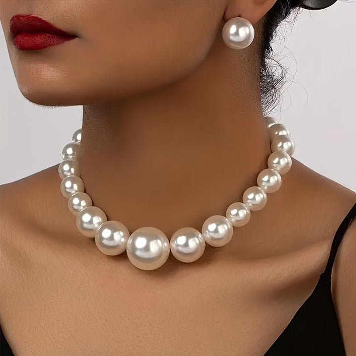 Classic Vintage Pearl Jewelry Set
