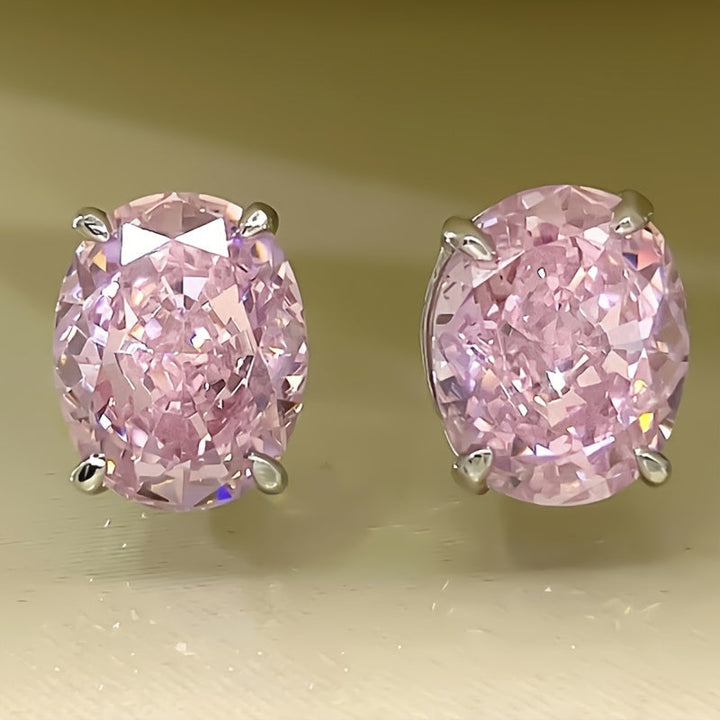 Timeless White Gold Zirconia Earrings