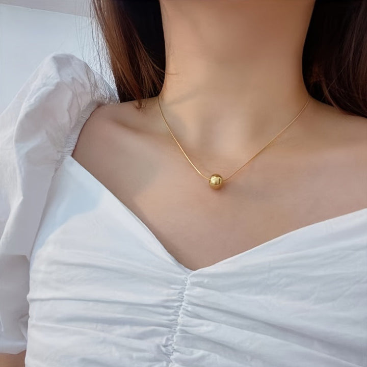Beadball White Gold Necklace
