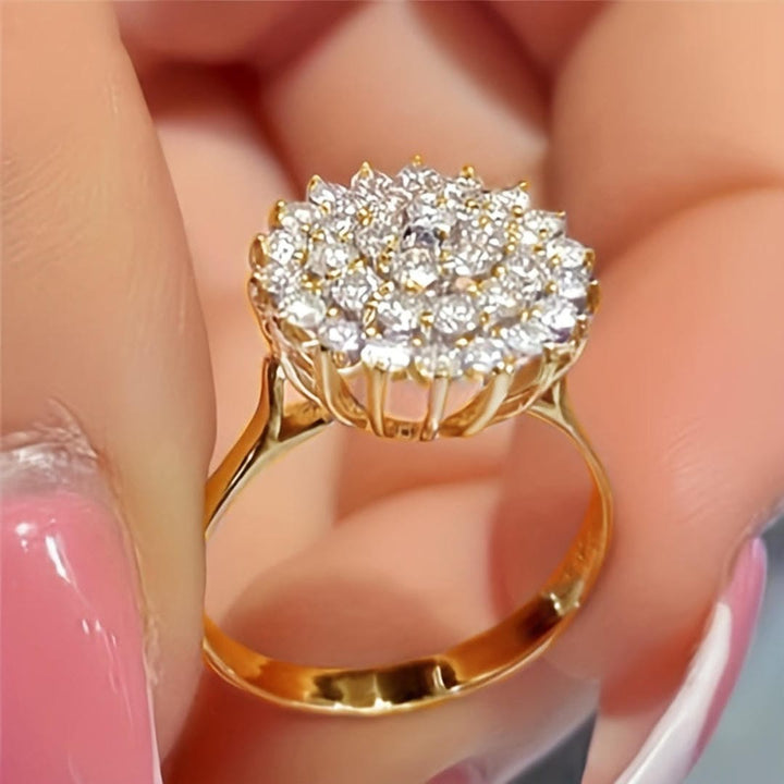 Kristall Cluster Halo Statement Ring
