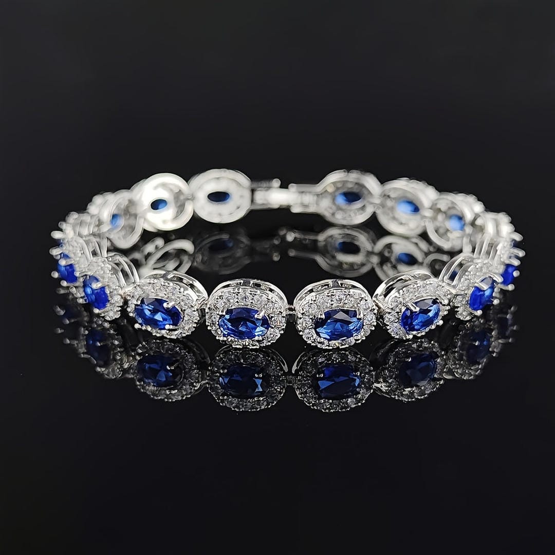Joan Vintage Sapphire Oval Bracelet