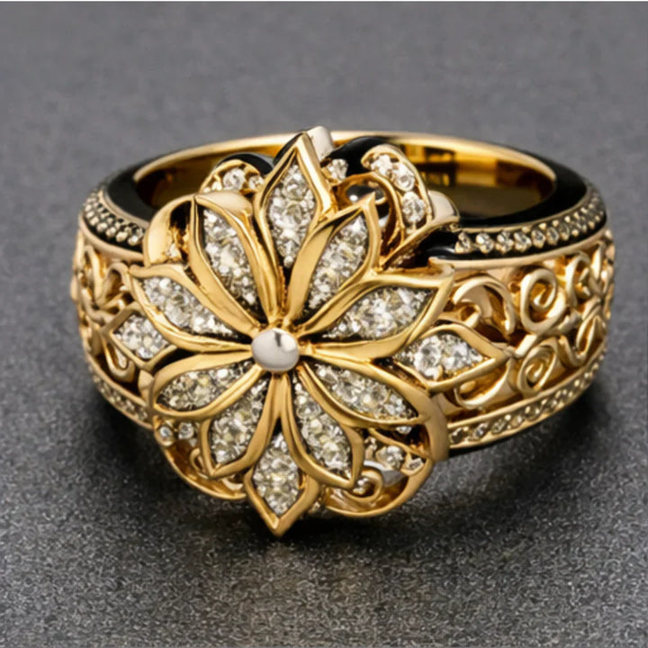 Verzierter Goldring Blüte