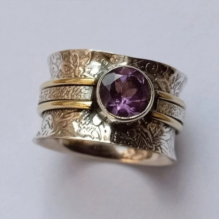 Boho Meditationsring mit Kristall