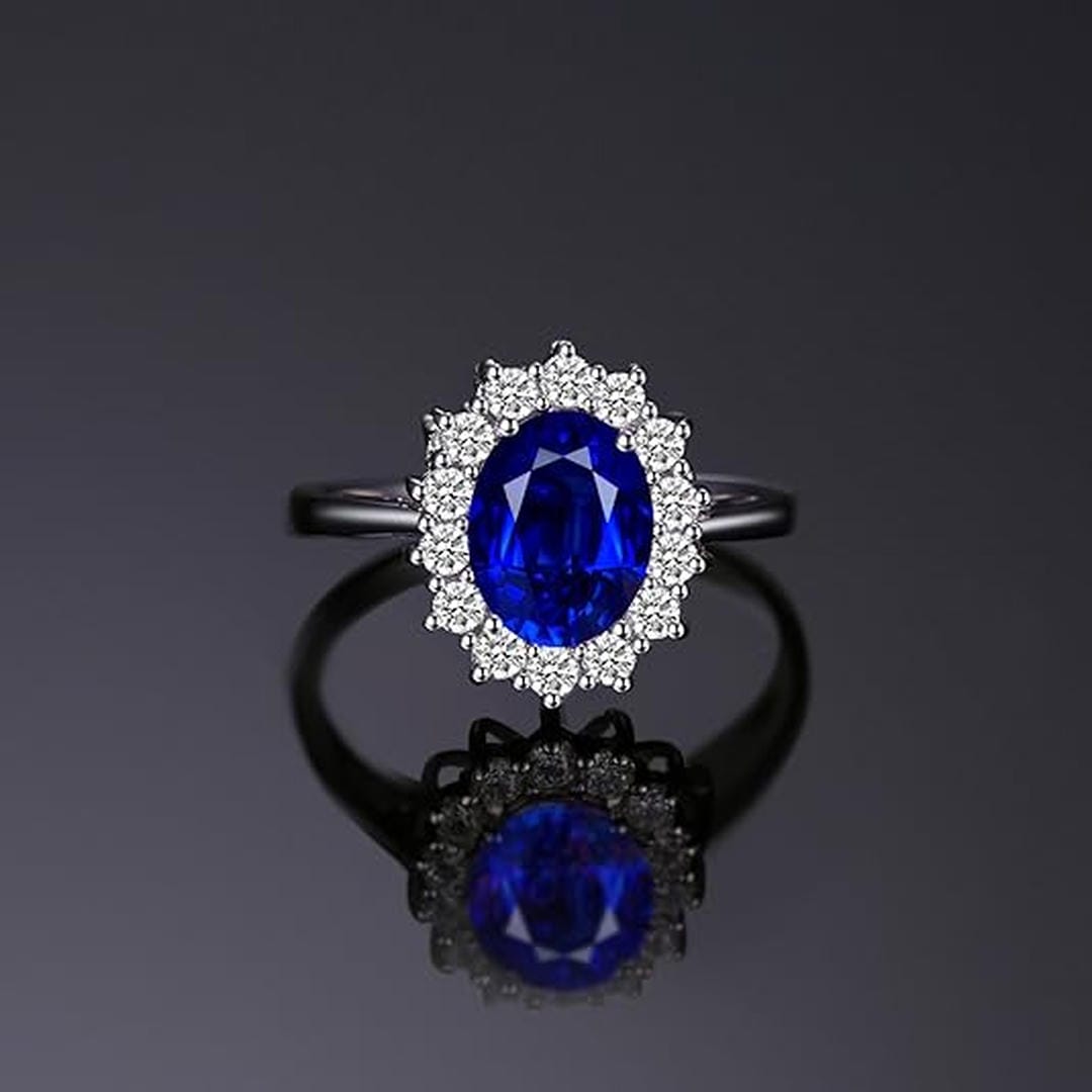 Classic Sapphire Halo Ring