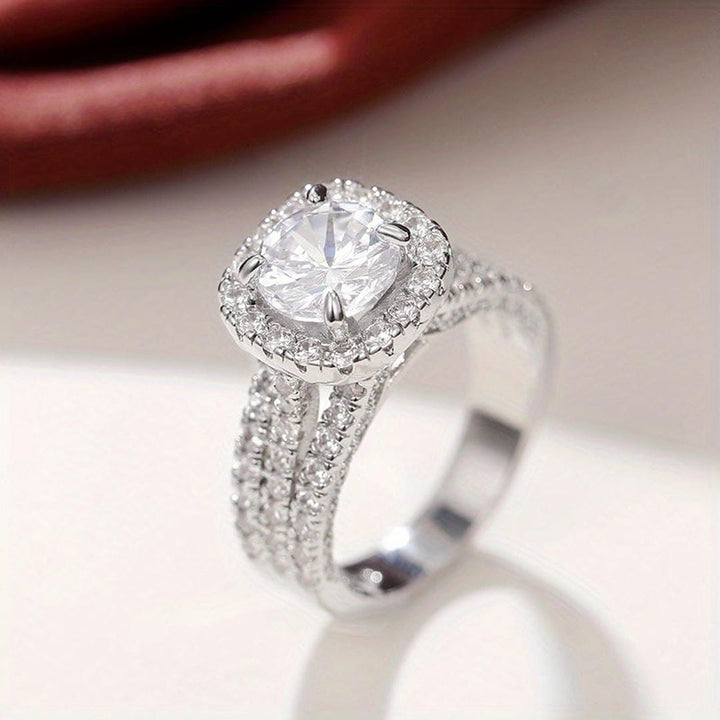 Cushion Halo Pavé Statement-Ring