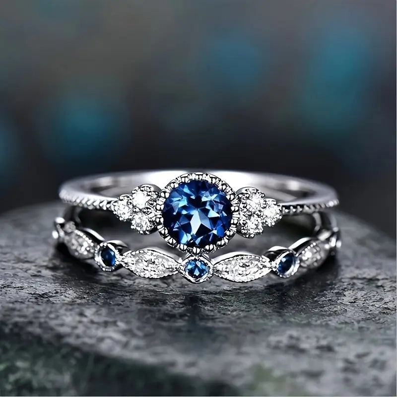 Sapphire Ring Set | Gold