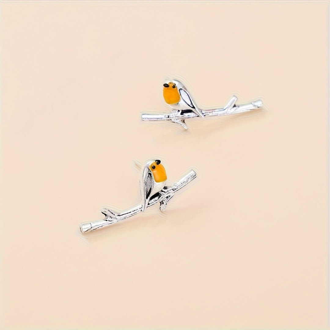 Ohrringe mit Vogel-Motiv