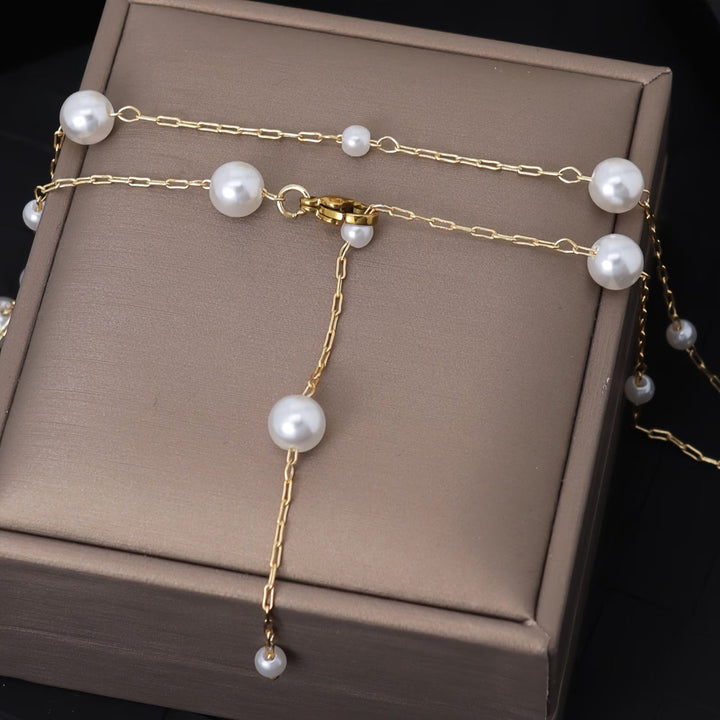 Elegant Sky Pearl Necklace