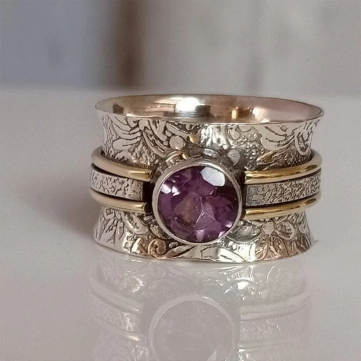 Boho Meditationsring mit Kristall