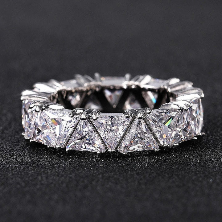 Vintage Dreieck-Stein-Ring