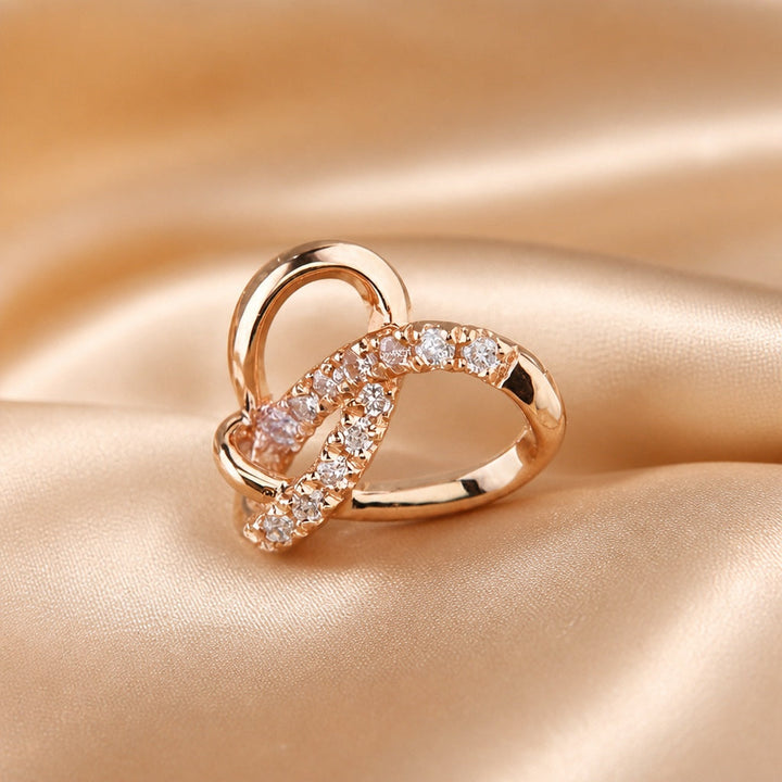 White Gold Zirconia Geometric Stud Earrings