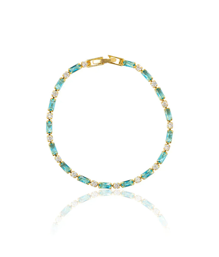 Anmutiges Türkis-Gold-Armband