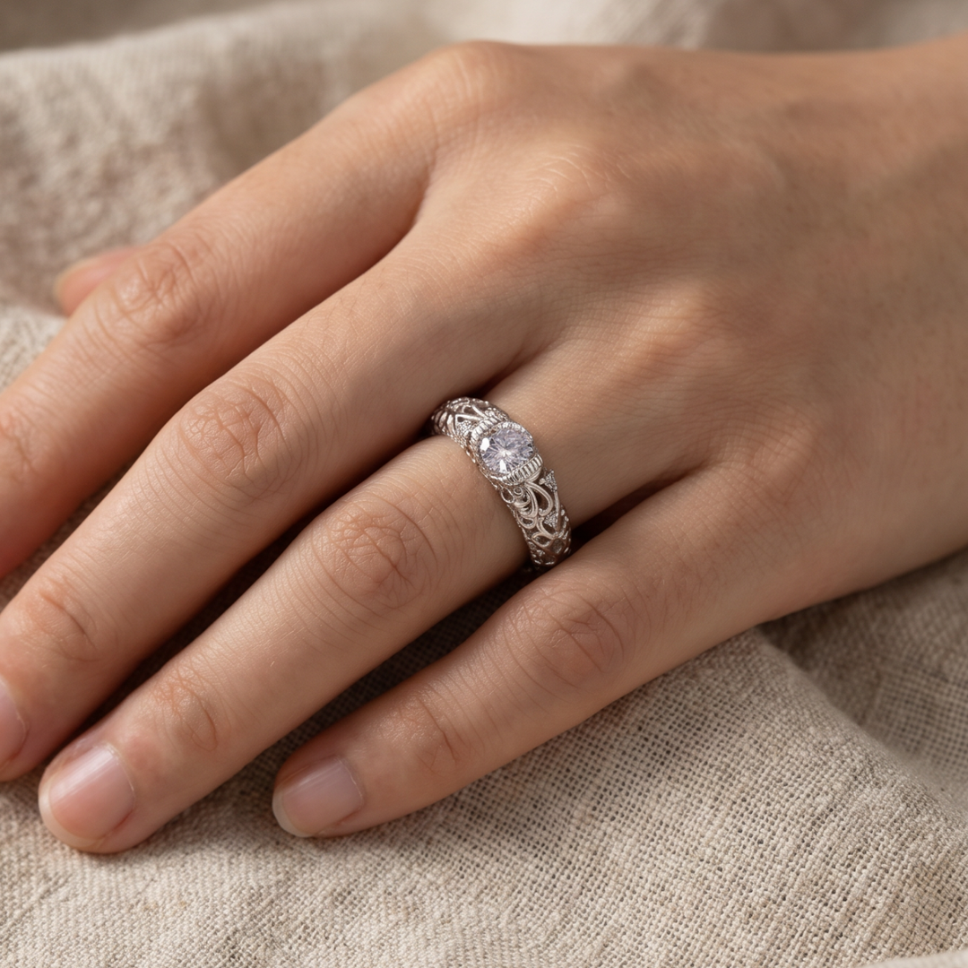 Eleganter Sterlingsilber-Ring