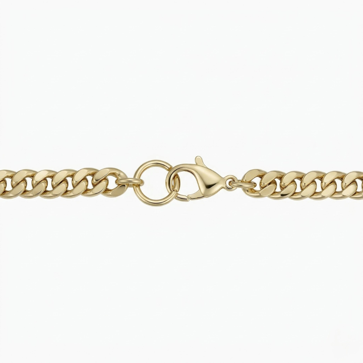 Estate Cuban Bracelet | White Gold