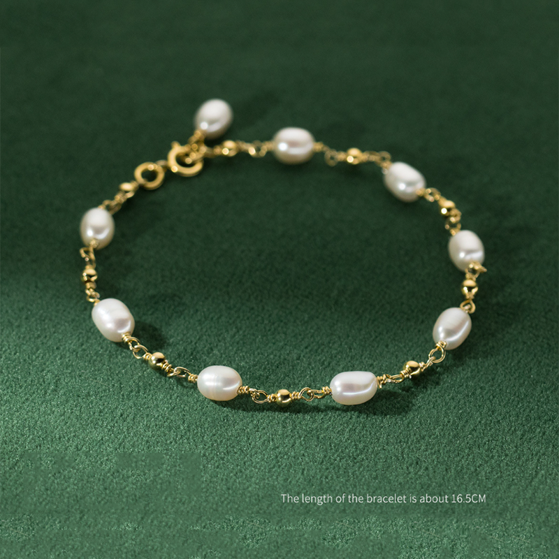 Barock-Perlen-Strang-Armband