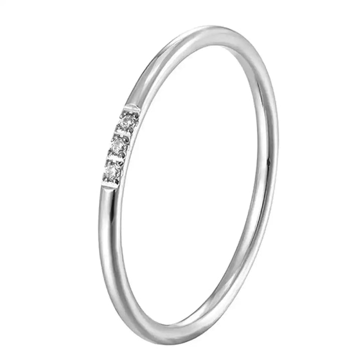 Filigraner Drei-Stein Stapelring