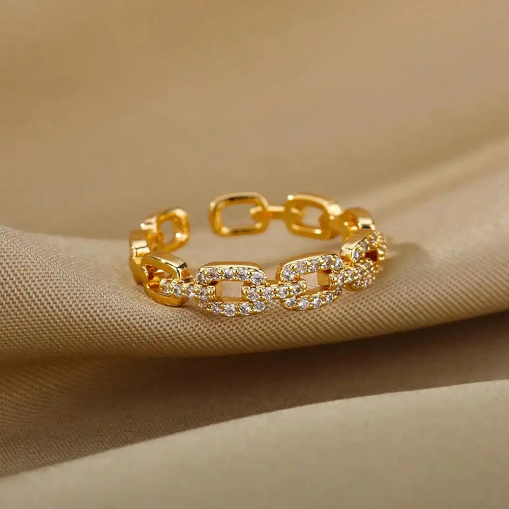 Verona verstellbarer Gliederketten-Ring