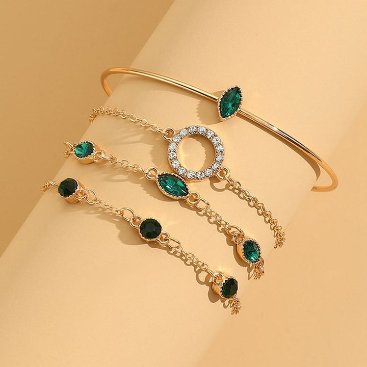 Champs Smaragd Armband-Set