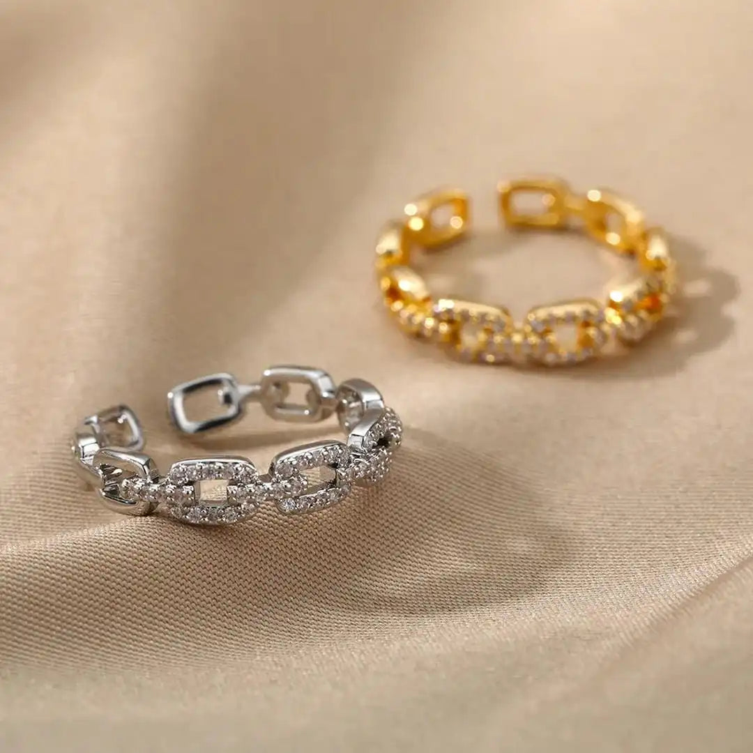 Verona verstellbarer Gliederketten-Ring