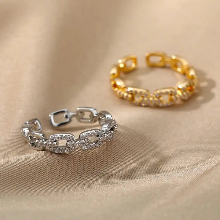 Verona verstellbarer Gliederketten-Ring