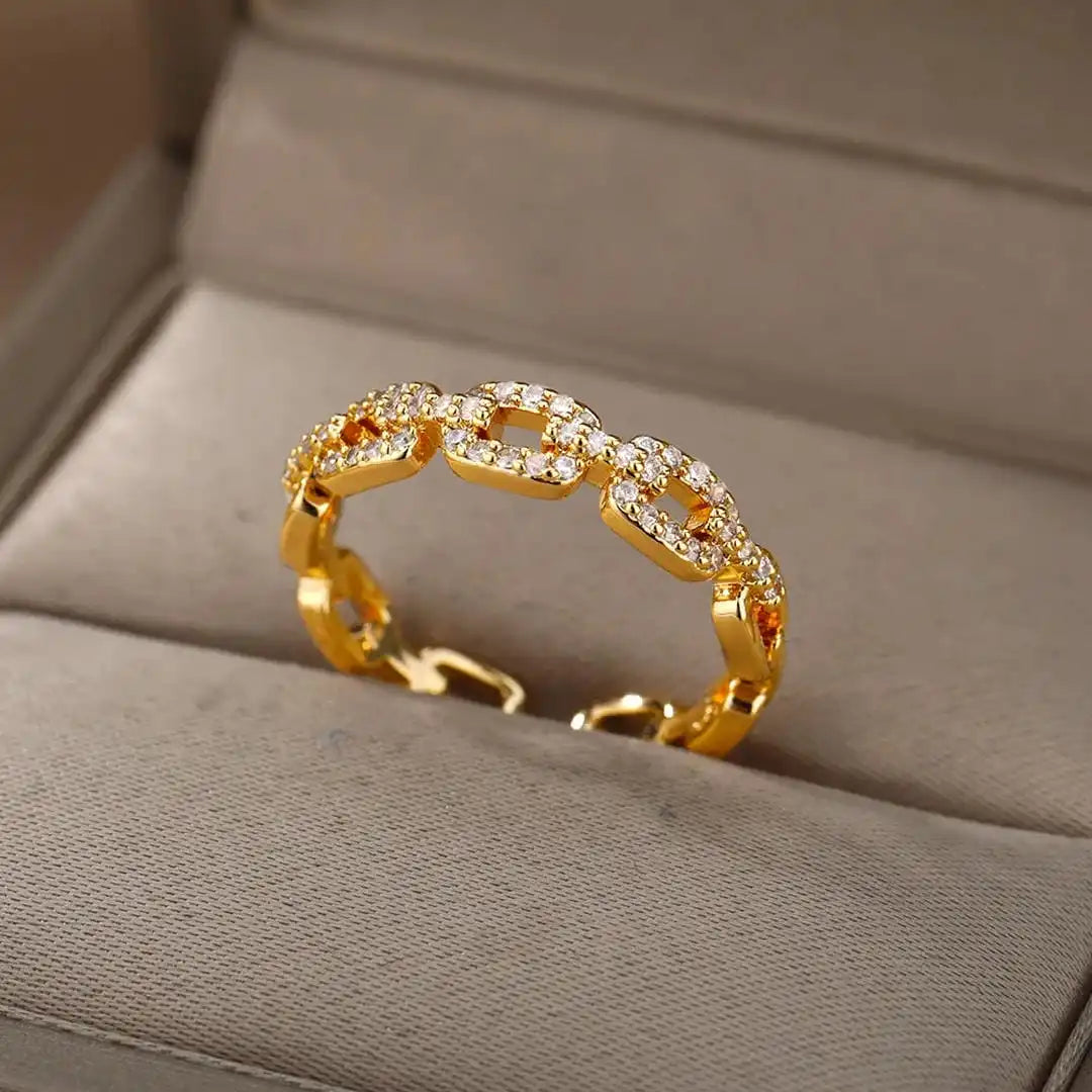 Verona verstellbarer Gliederketten-Ring