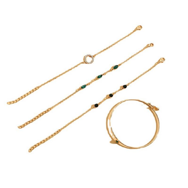 Champs Smaragd Armband-Set