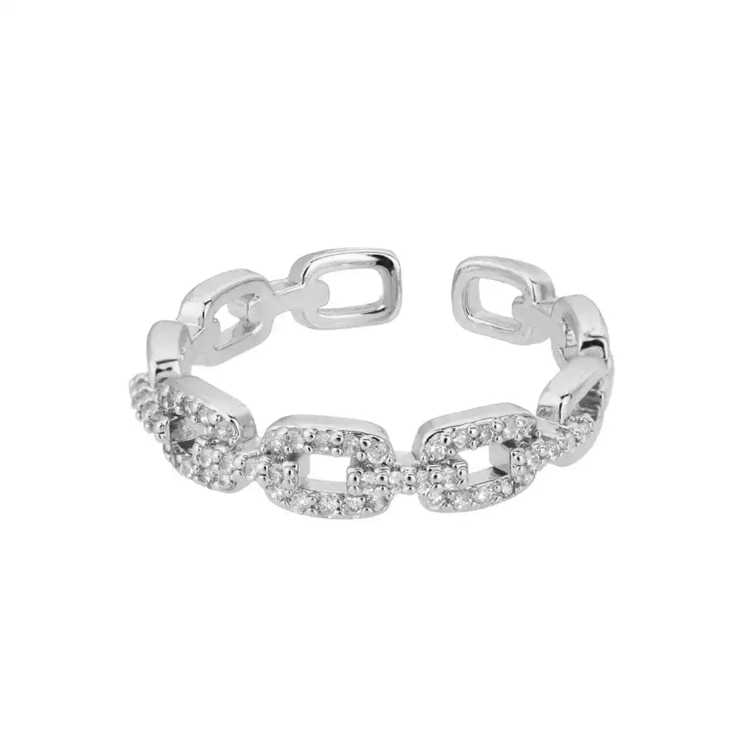 Verona verstellbarer Gliederketten-Ring