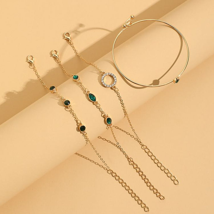 Champs Smaragd Armband-Set