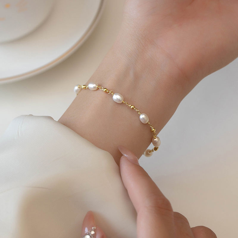Barock-Perlen-Strang-Armband