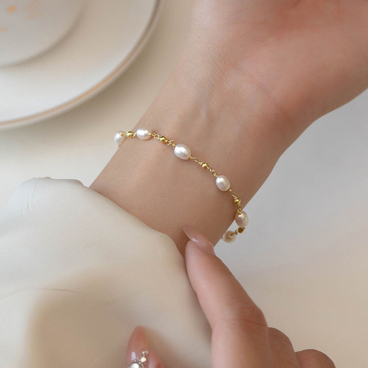 Barock-Perlen-Strang-Armband
