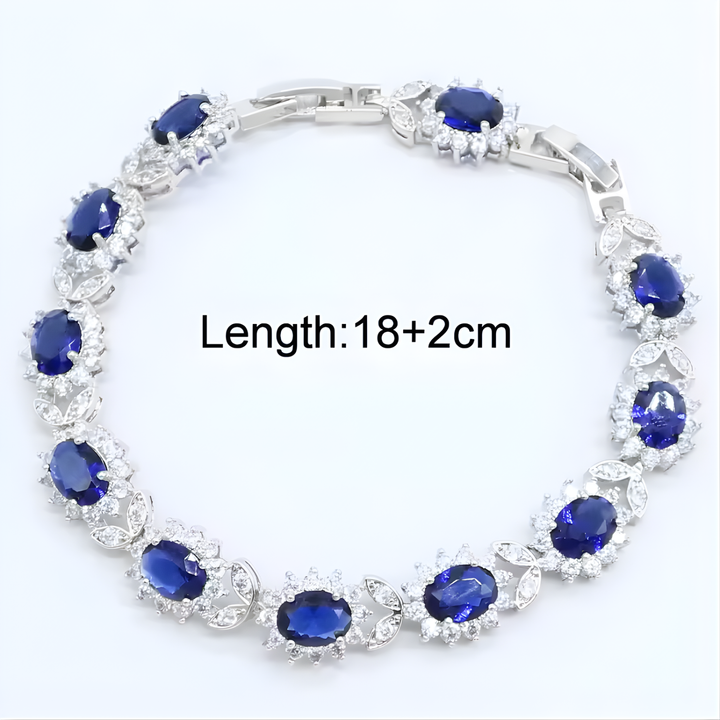 Betörendes Armband mit Saphir-Akzent