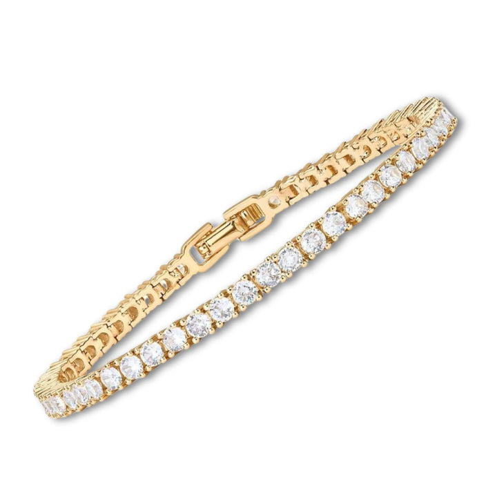 Double Row Crystal Tennis Bracelet
