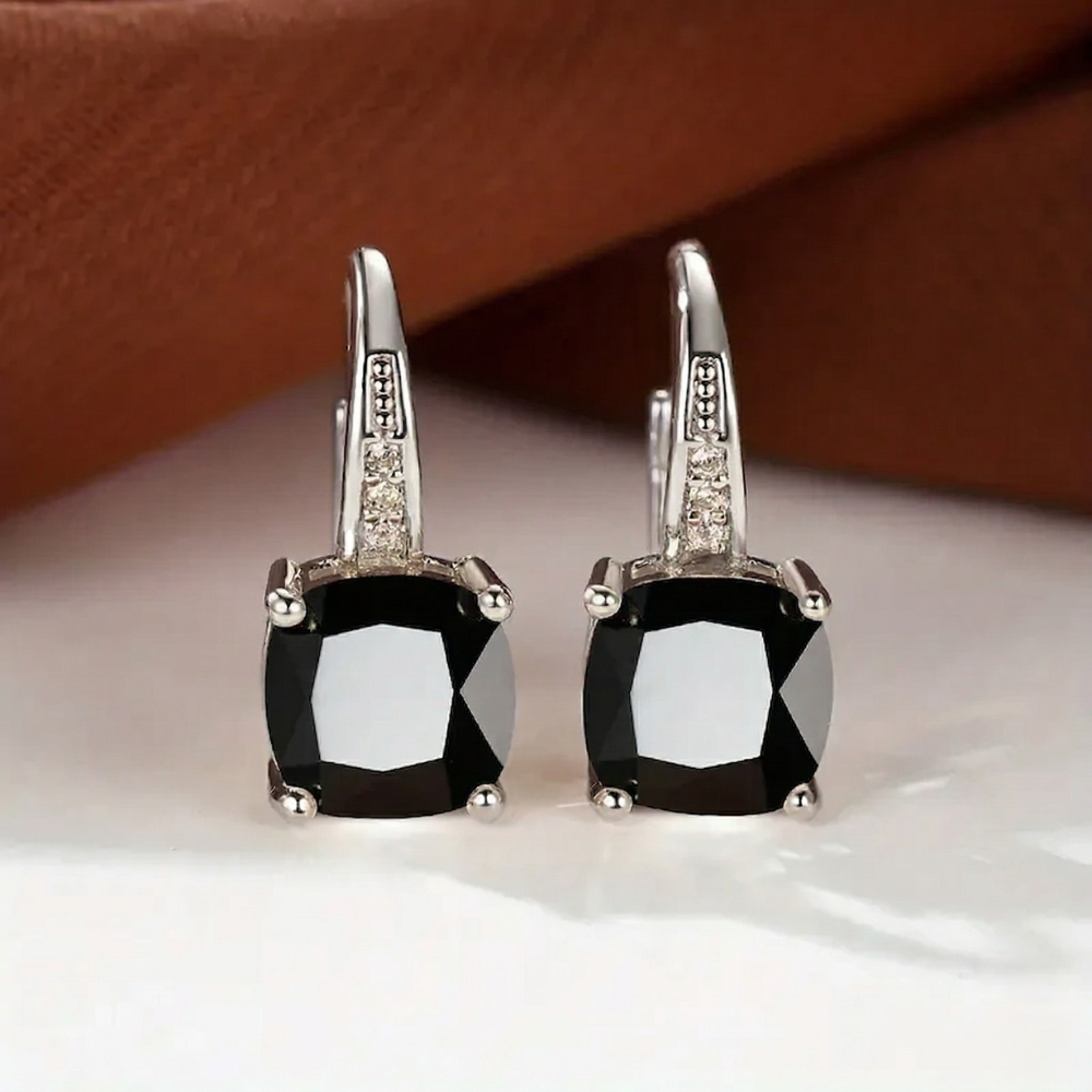 Mystic Stone Hoop Earrings | Gold