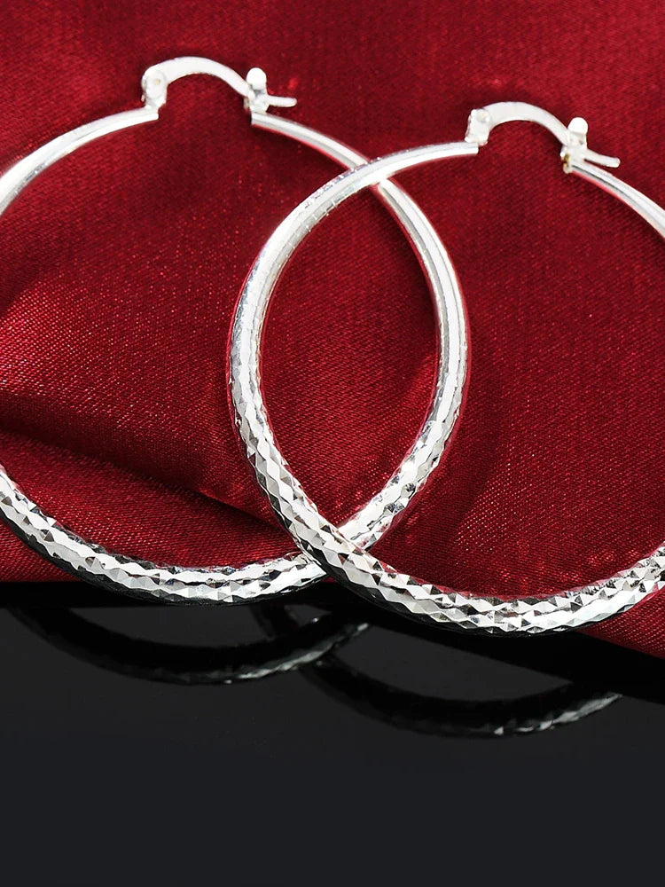 Runde Creolen aus Sterlingsilber