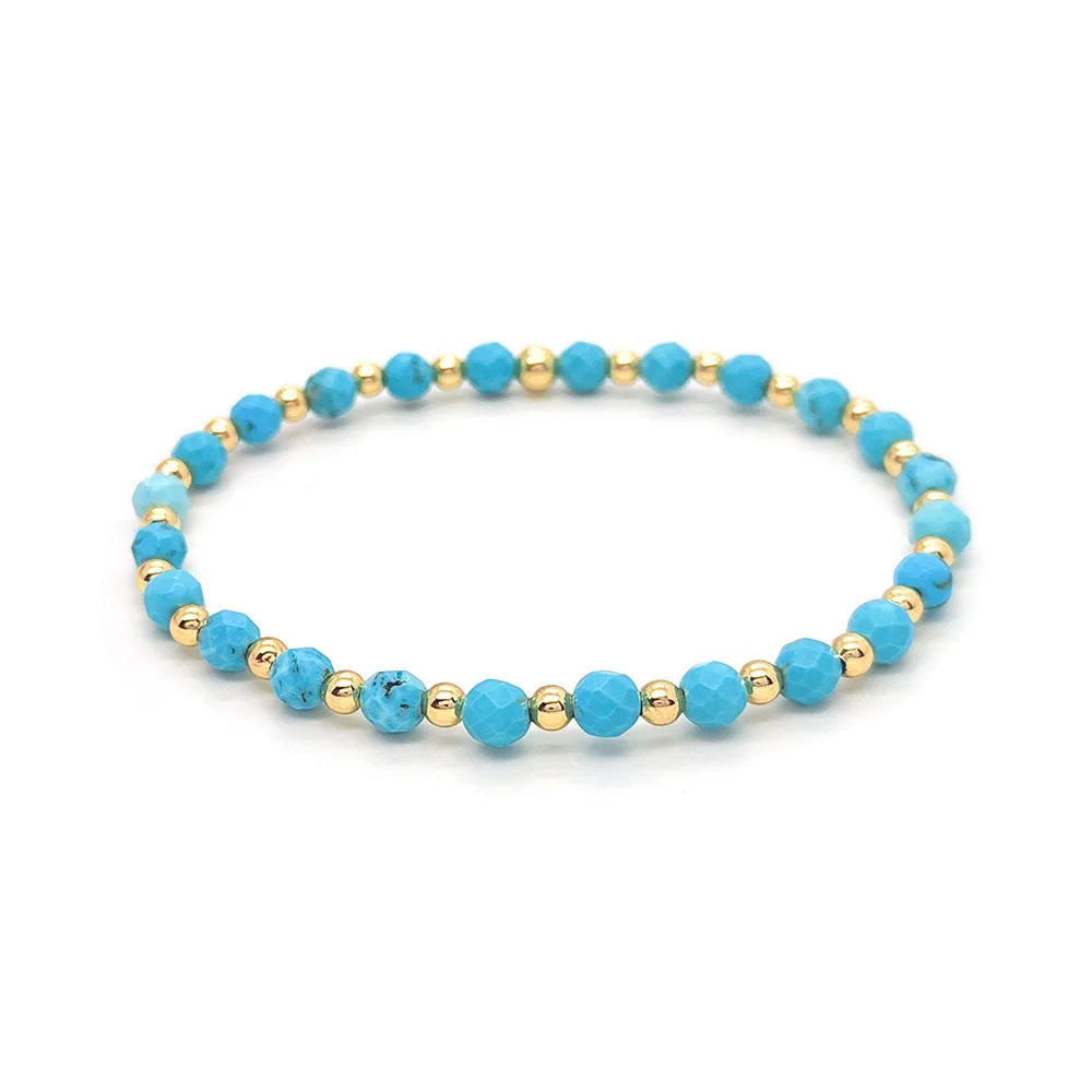 Markantes Türkis-Charm-Armband
