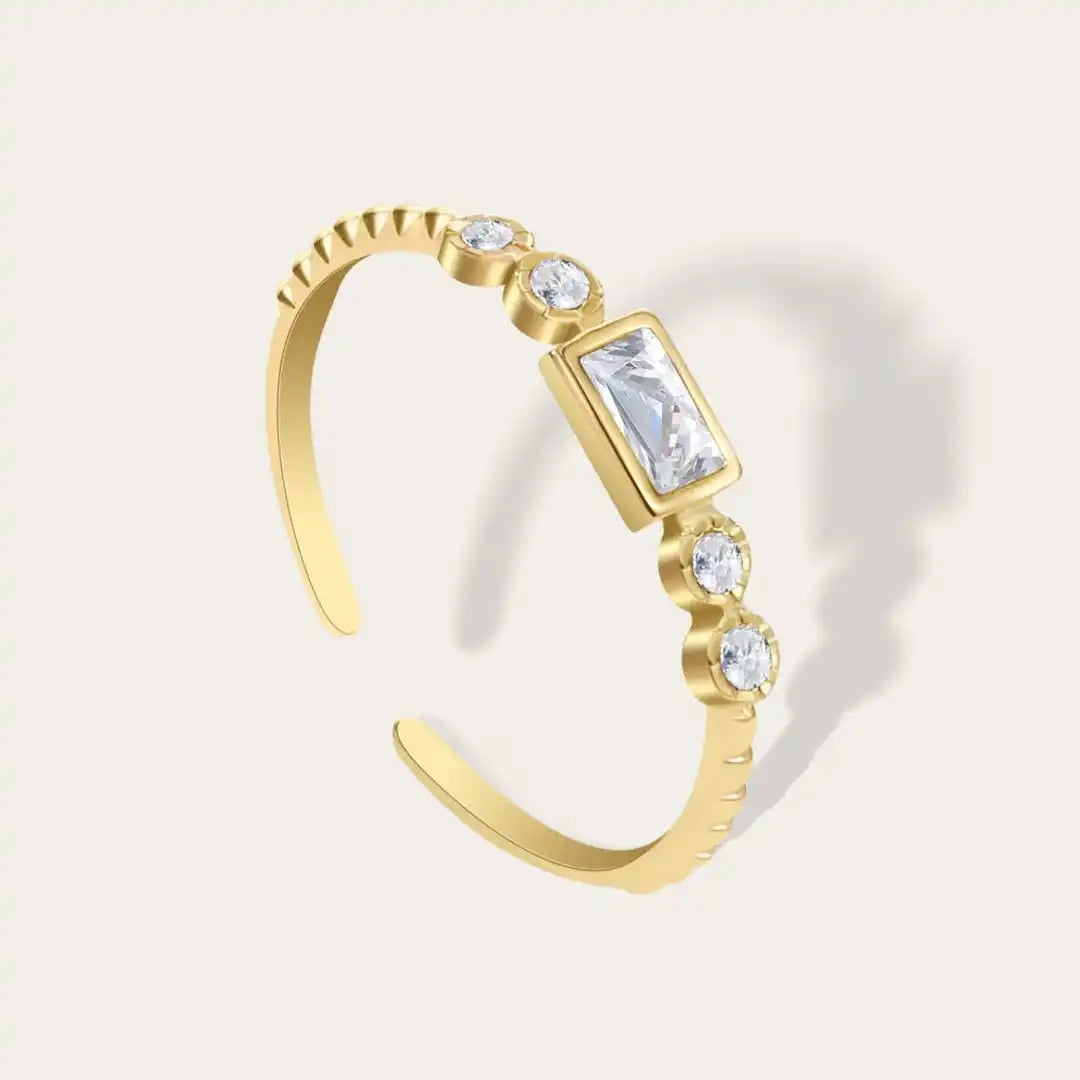 Baguette-Station offener Ring