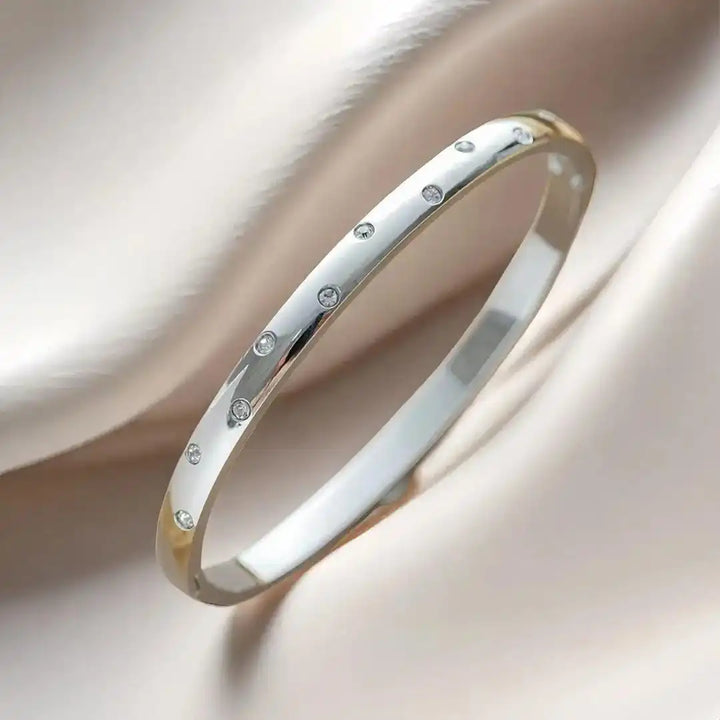 Zeitloses goldenes Zirkonia Armband