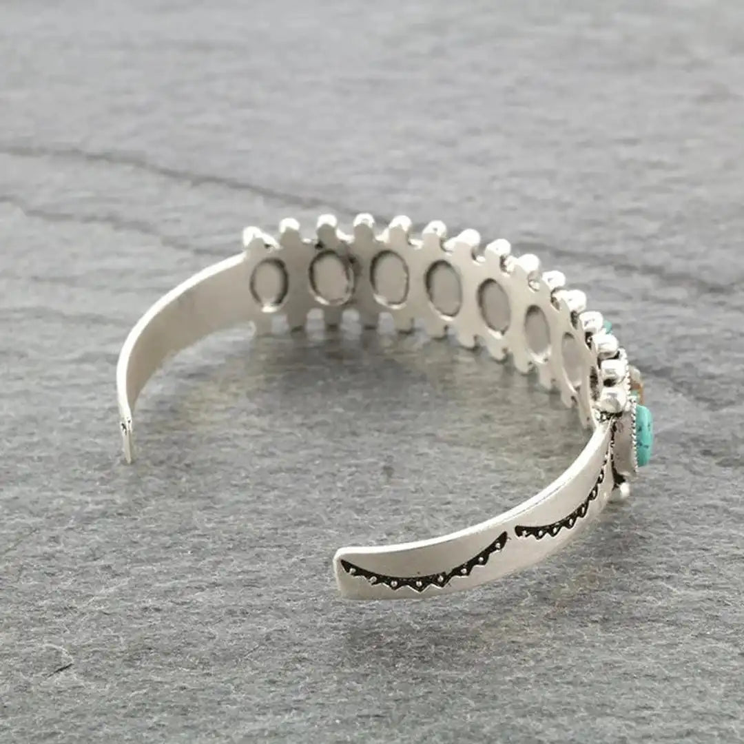Vintage Tibet Silver Stone Bracelet