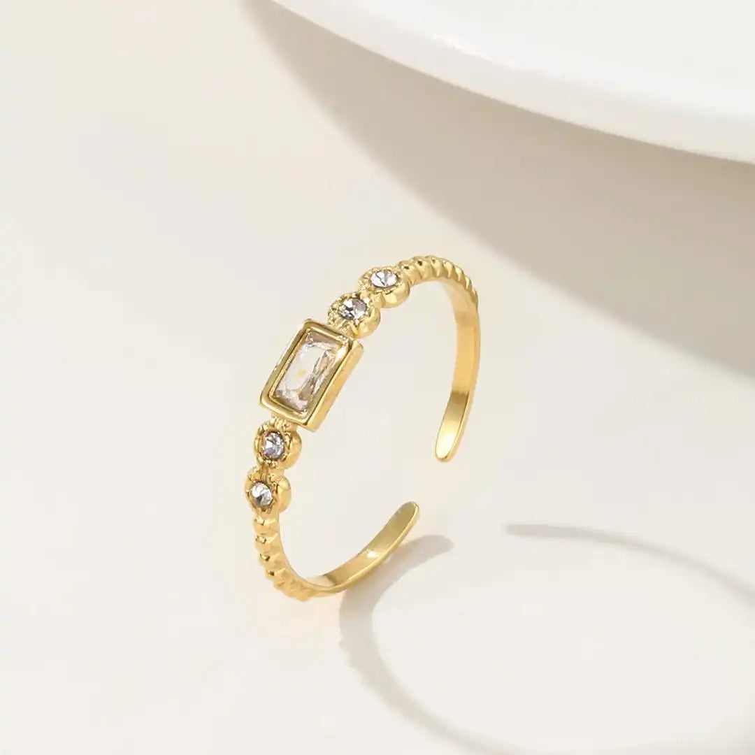 Baguette-Station offener Ring