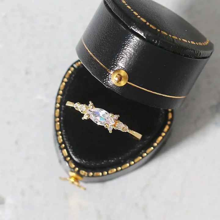 Mila goldenes Ring-Set