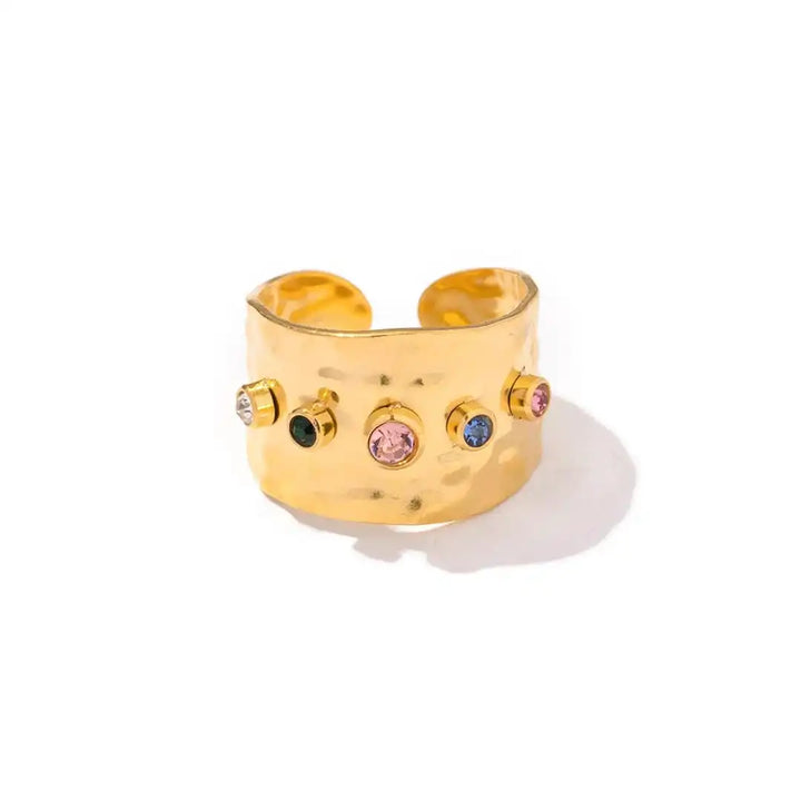 Vintage Gold Zirkonia-Ring