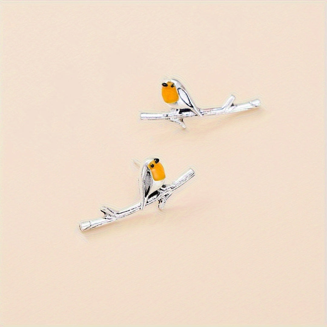 Ohrringe mit Vogel-Motiv